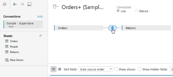 THE PROCESS OF CROSS-DATABASE JOINS IN TABLEAU